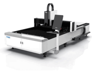 1.5 kW industrial fiber laser cutter with precision cutting capabilities